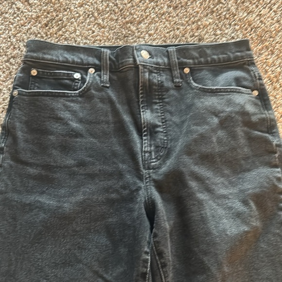 Madewell Dark wash Perfect vintage denim black jeans size 30 ladies straight - Picture 5 of 12